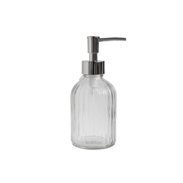 Dispenser, Shishe Dore, Ovale Inox, Pa Brend, Xham Transparent me Brazda Vertikale