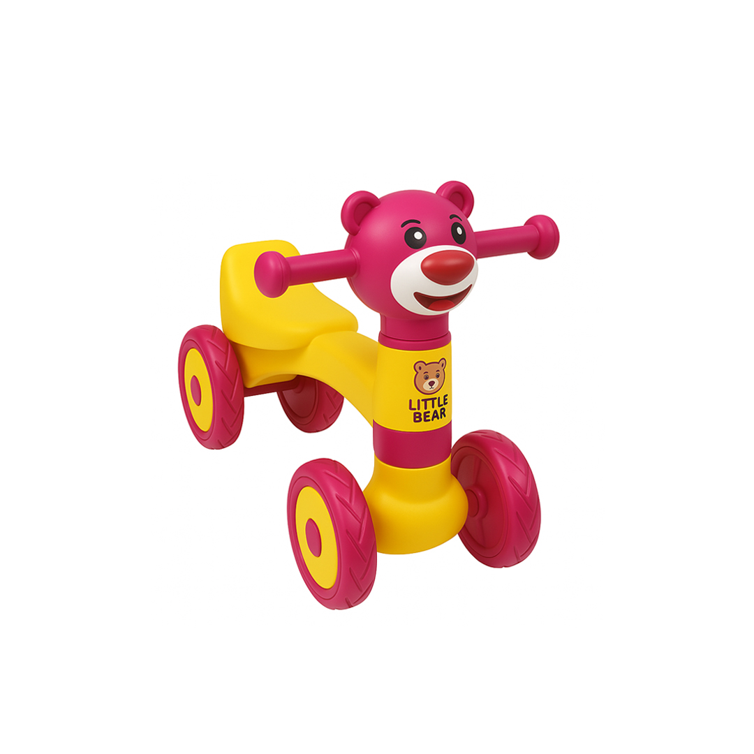 Motoçikletë lodër për fëmijë Little Bear, ngjyrë rozë