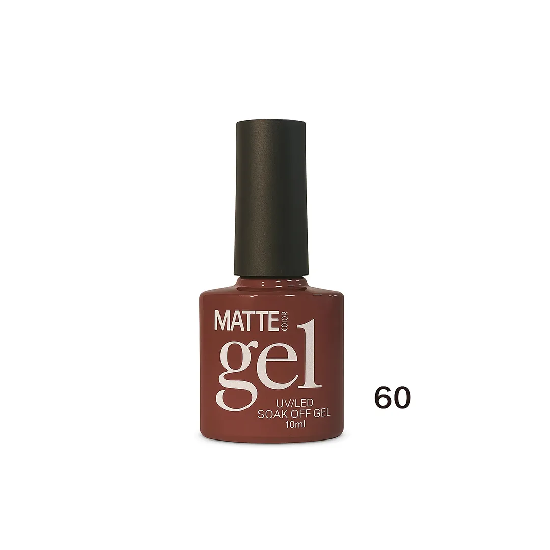 Xhel manikyr Matte UV/LED, kafe e butë nr. 60