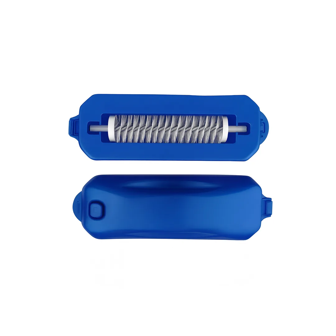 Fshesë manuale me furça rrotulluese, e kaltër