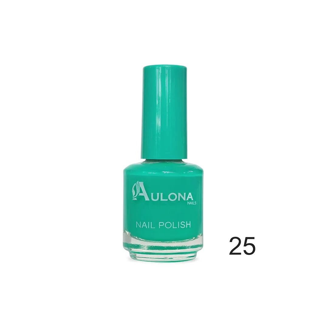 Llak për thonj Aulona Nail Polish, ngjyrë jeshile smeraldi 18ml nr. 25