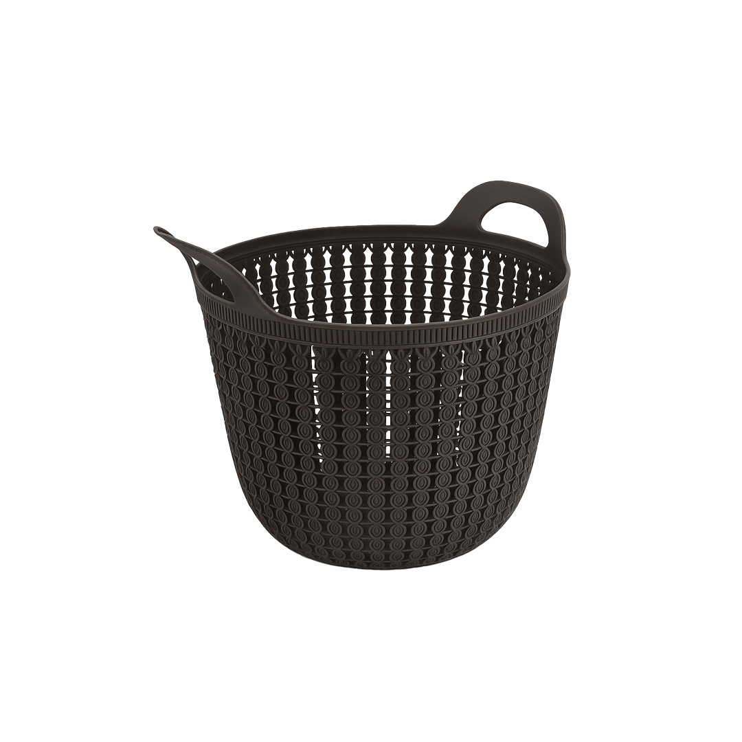 Shportë plastike për rroba, ngjyrë kafe e errëtë