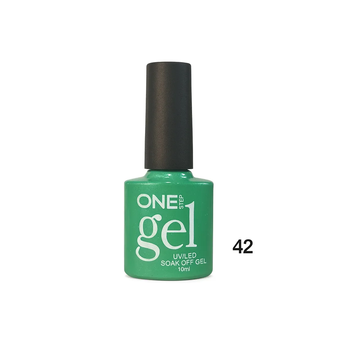 Xhel manikyr One Step UV/LED, jeshile e ndezur nr. 42